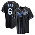 Friene KC.Royals #6 Jonathan India Player Black Carbon Fashion Home Game Stitched Jerseys