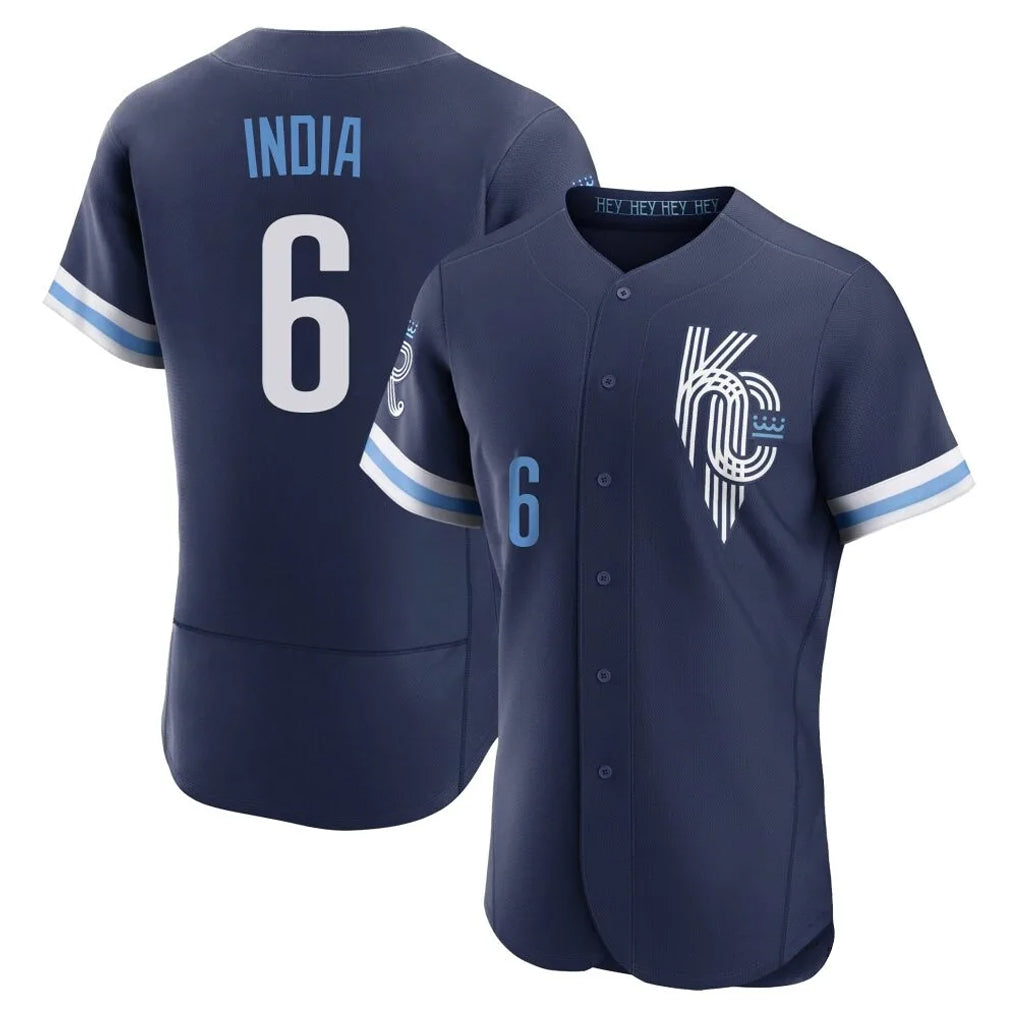 Friene KC.Royals #6 Jonathan India Player Navy City Connect Limited Elite Home Stitched Jerseys