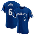 Friene KC.Royals #6 Jonathan India Player Royal Limited Elite Home Stitched Jerseys