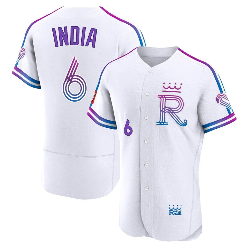 Friene KC.Royals #6 Jonathan India Player White 2026 City Connect Limited Elite Home Stitched Jerseys