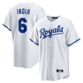 Friene KC.Royals #6 Jonathan India Player White Home Game Stitched Jerseys