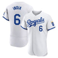 Friene KC.Royals #6 Jonathan India Player White Limited Elite Home Game Stitched Jerseys