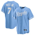 Friene KC.Royals #7 Bobby Witt Jr. Player Light Blue Home Game Stitched Jerseys
