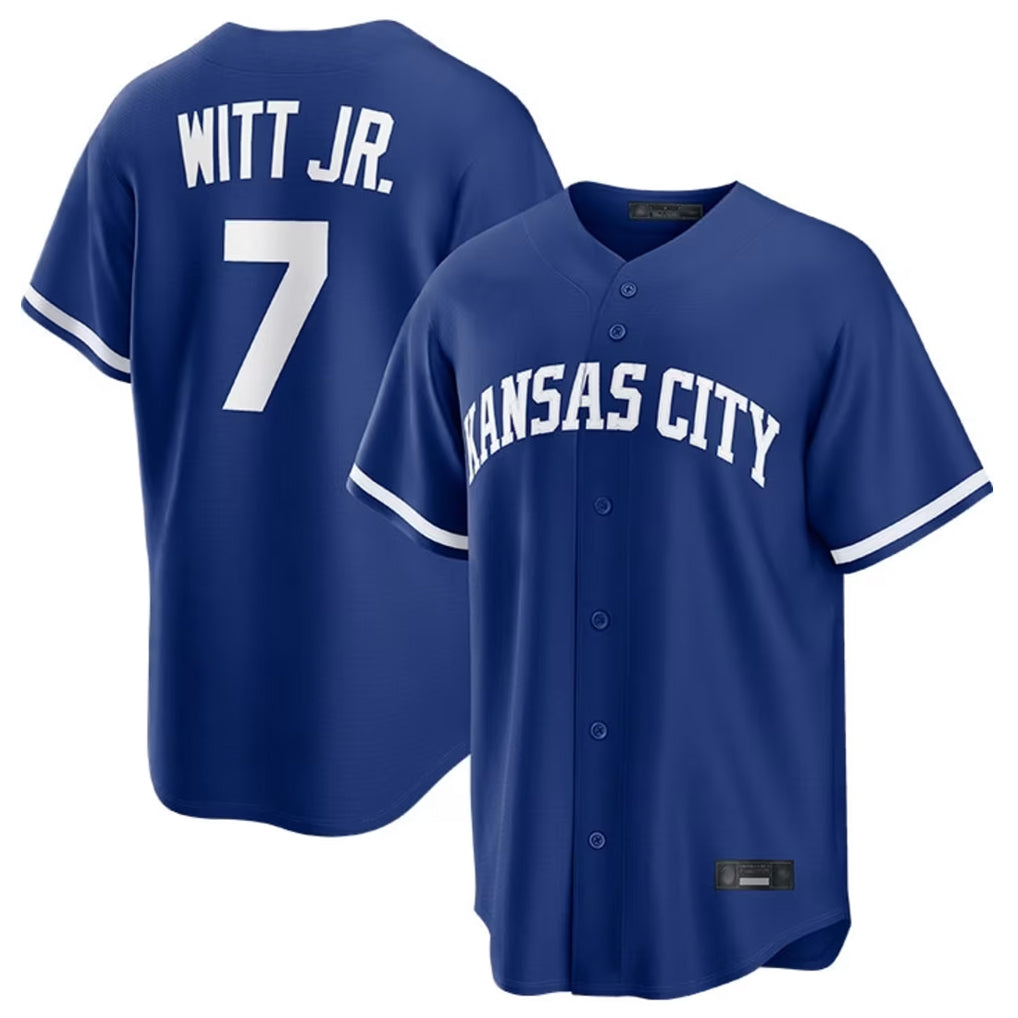 Friene KC.Royals #7 Bobby Witt Jr. Player Royal Game Home Stitched Jerseys
