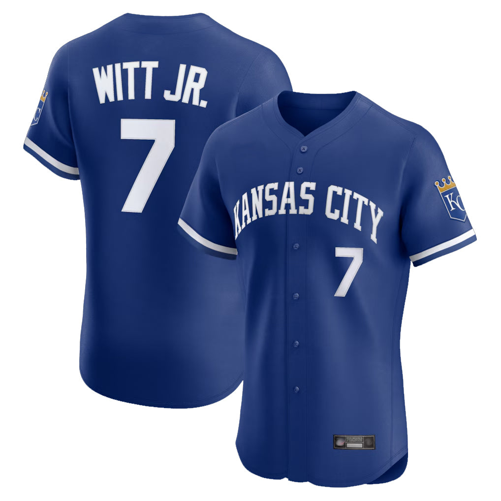 Friene KC.Royals #7 Bobby Witt Jr. Player Royal Game Home Stitched Jerseys
