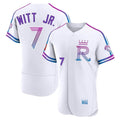 Friene KC.Royals #7 Bobby Witt Jr. Player White 2026 City Connect Limited Elite Home Stitched Jerseys
