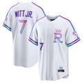 Friene KC.Royals #7 Bobby Witt Jr. Player White 2026 City Connect Limited Home Stitched Jerseys