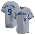 Friene KC.Royals #9 Vinnie Pasquantino Player Gray Limited Home Stitched Jerseys