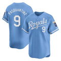 Friene KC.Royals #9 Vinnie Pasquantino Player Light Blue Alt Limited Home Stitched Jerseys