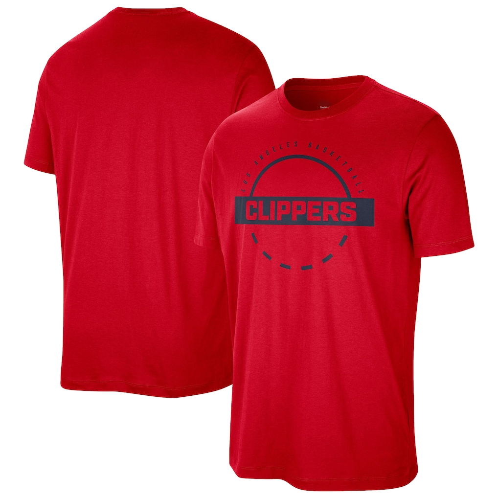 Friene L.Clippers Red Authentic Practice T-Shirt Stitched Jerseys