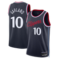 Friene L.Clippers #10 Darius Garland Navy Swingman Stitched Jerseys- Icon Edition