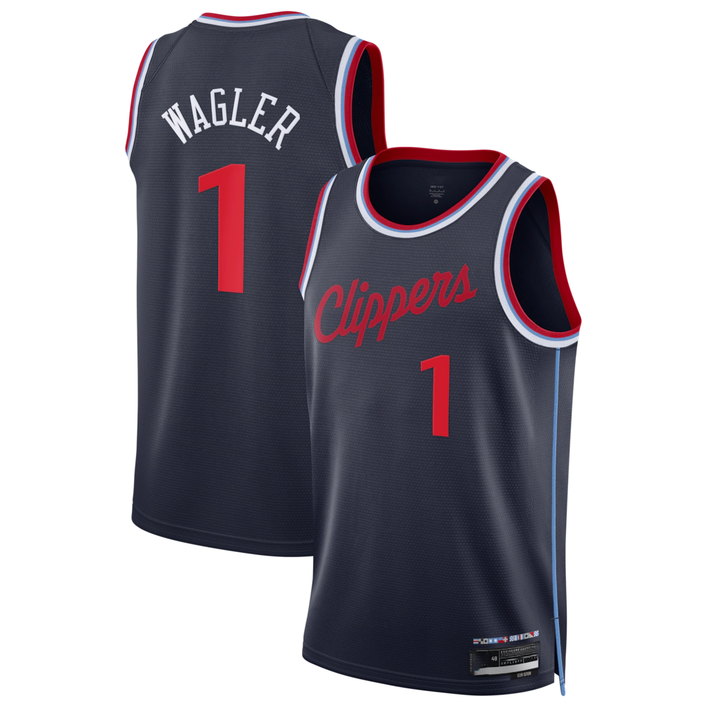 Friene L.Clippers #1 Keaton Wagler Navy Swingman Stitched Jerseys - Icon Edition