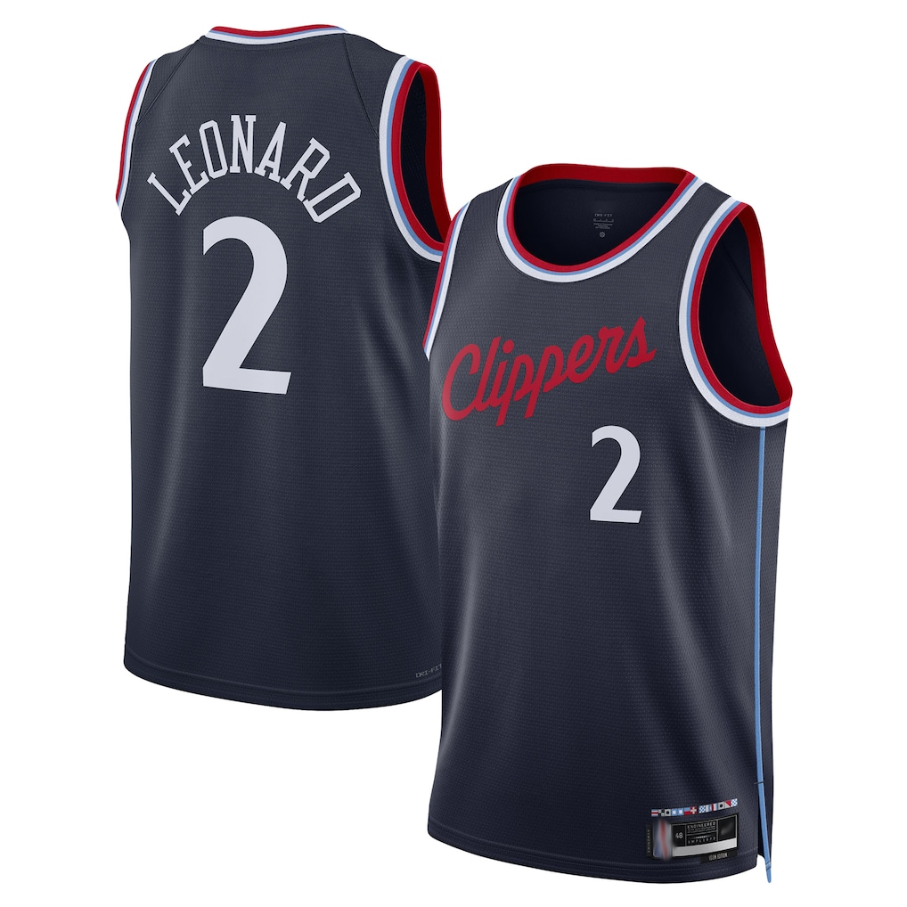 Friene L.Clippers #2 Kawhi Leonard Navy 202425 Swingman Stitched Jerseys - Icon Edition