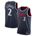 Friene L.Clippers #2 Kawhi Leonard Navy 202425 Swingman Stitched Jerseys - Icon Edition