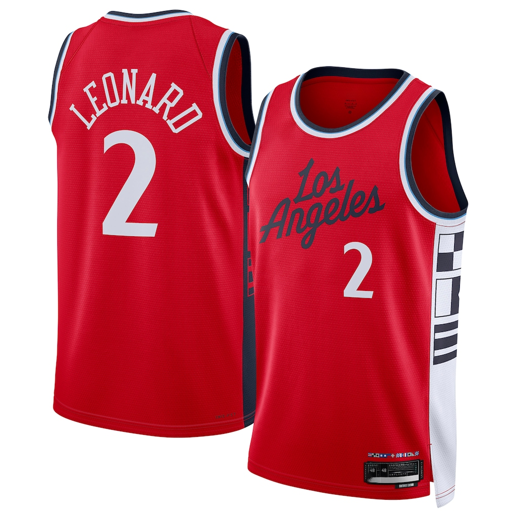 Friene L.Clippers #2 Kawhi Leonard Red 202425 Swingman Stitched Jerseys - Statement Edition