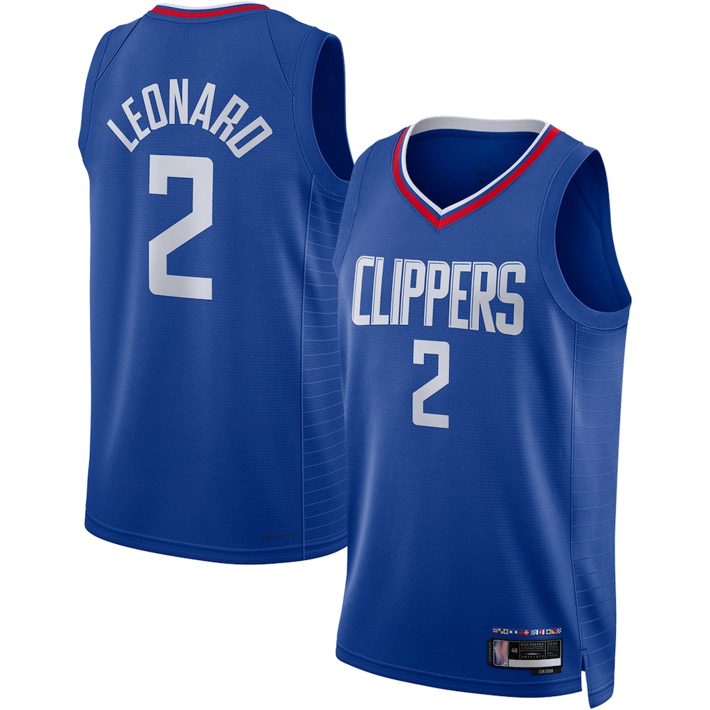 Friene L.Clippers #2 Kawhi Leonard Royal Swingman Stitched Jerseys - Icon Edition