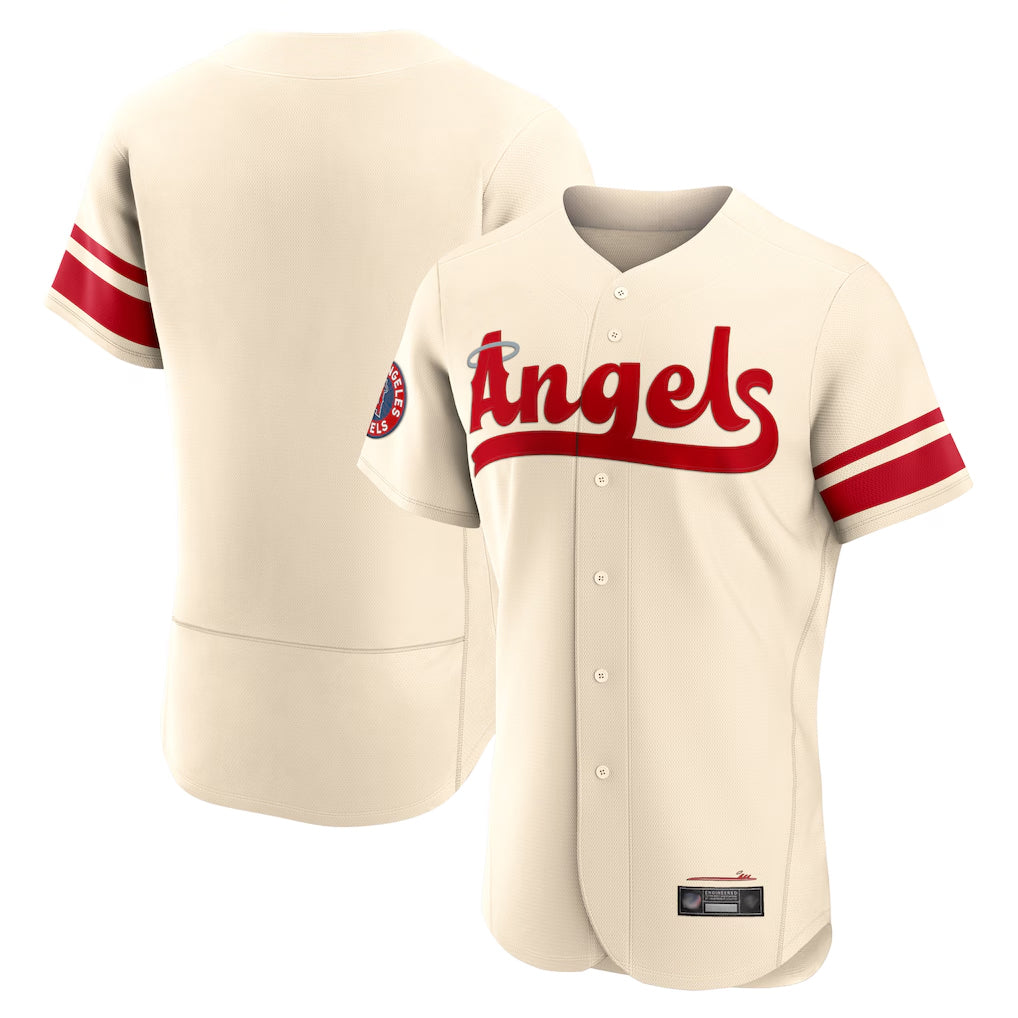 Friene LA.Angels Cream City Connect Limited ELite Home Blank Player Stitched Jerseys
