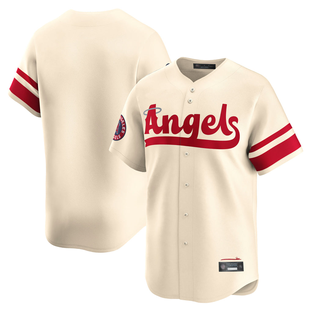 Friene LA.Angels Cream City Connect Limited Home Blank Player Stitched Jerseys