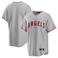 Friene LA.Angels Gray Home Game Blank Player Stitched Jerseys