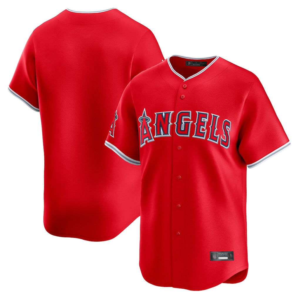 Friene LA.Angels Gray Home Game Blank Player Stitched Jerseys