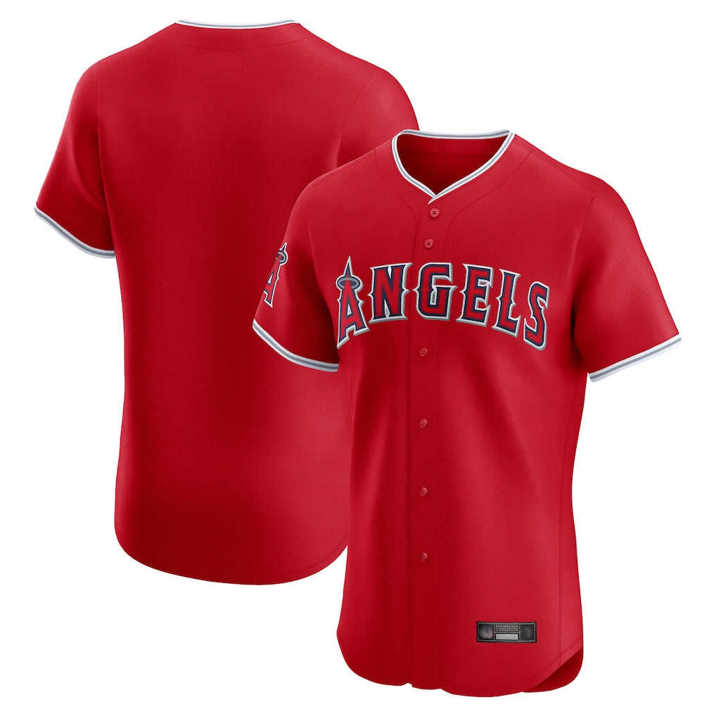 Friene LA.Angels Gray Home Limited Blank Player Stitched Jerseys