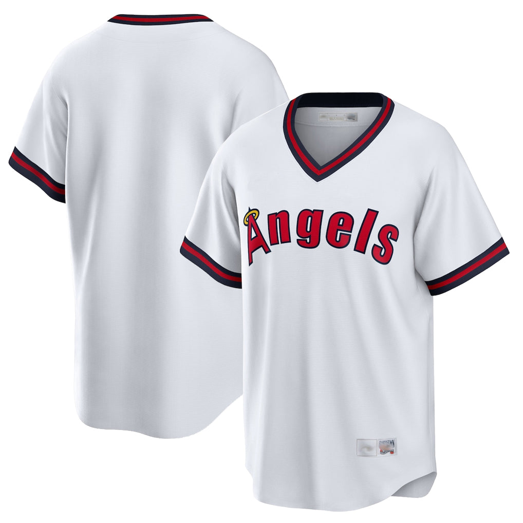 Friene LA.Angels White T-shirt Home Game Blank Player Stitched Jerseys