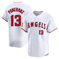 Friene LA.Angels #13 Drew Pomeranz Player White Limited Home Stitched Jerseys