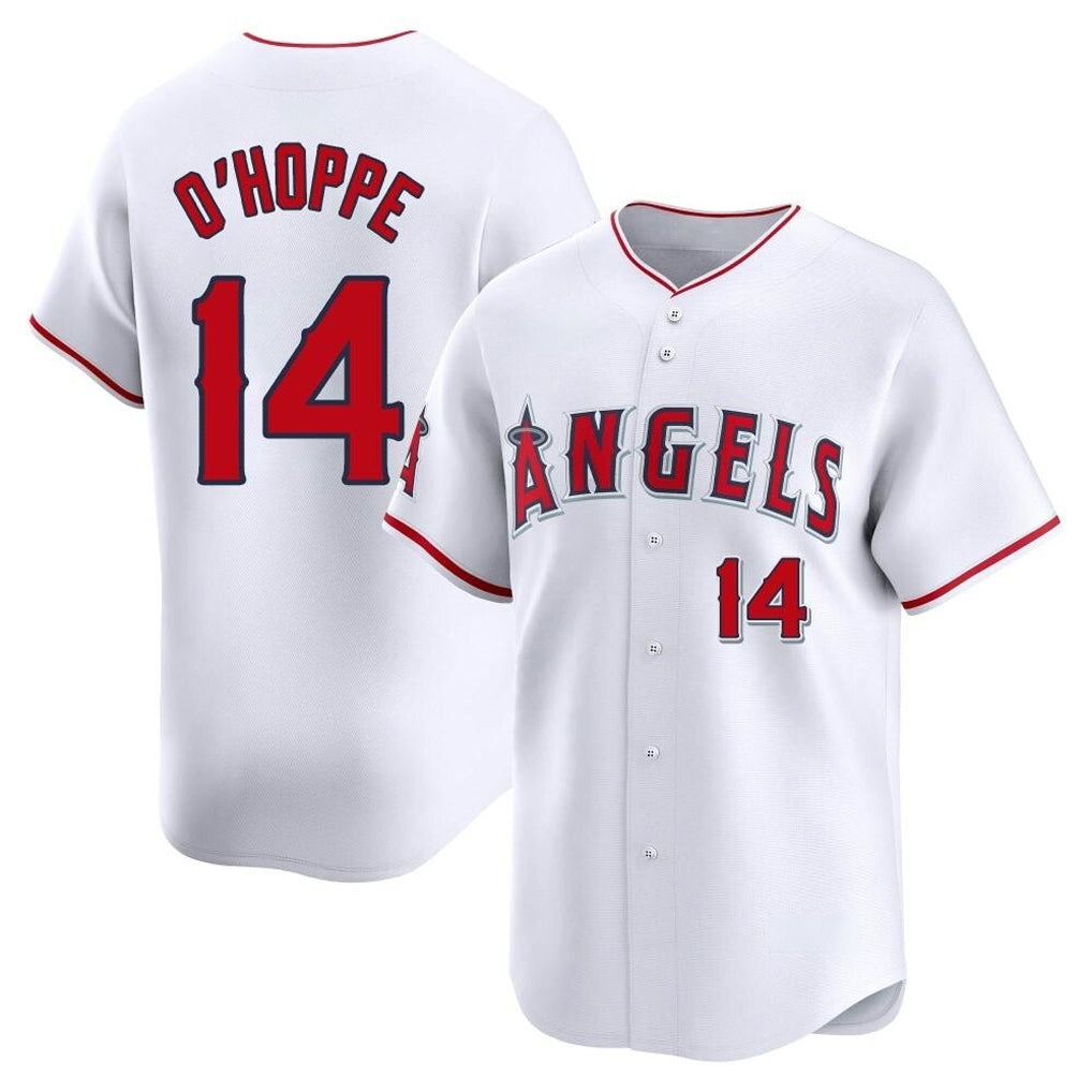 Friene LA.Angels #14 Logan O'Hoppe Player White Limited Home Stitched Jerseys