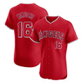 Friene LA.Angels #16 Yusei Kikuchi Player Red Home Limited Elite Stitched Jerseys