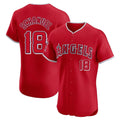 Friene LA.Angels #18 Nolan Schanuel Player Red Home Limited Elite Stitched Jerseys