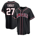 Friene LA.Angels #27 Mike Trout Player Black Fashion Out Home Game Stitched Jerseys
