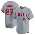 Friene LA.Angels #27 Mike Trout Player Gray Home Limited Stitched Jerseys