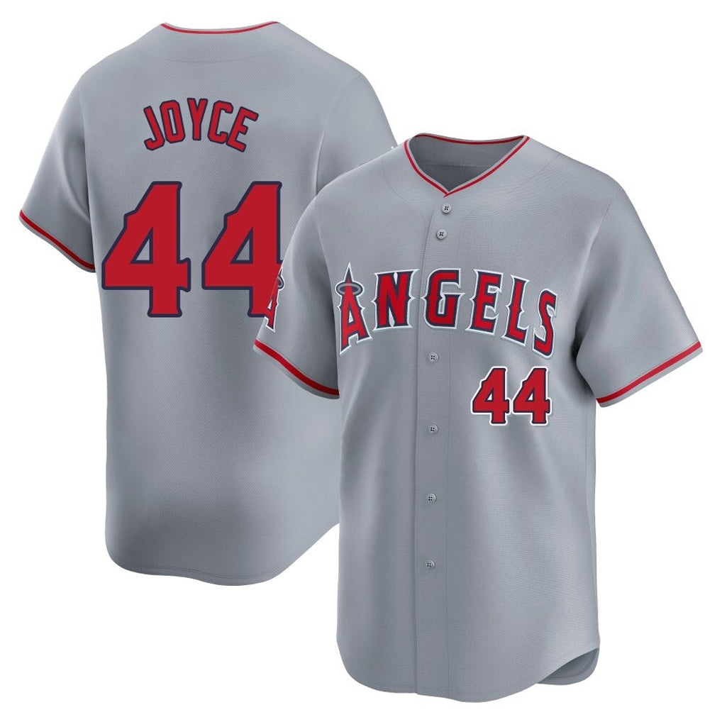 Friene LA.Angels #44 Ben Joyce Player Gray Home Limited Stitched Jerseys