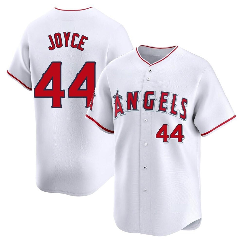 Friene LA.Angels #44 Ben Joyce Player White Limited Home Stitched Jerseys