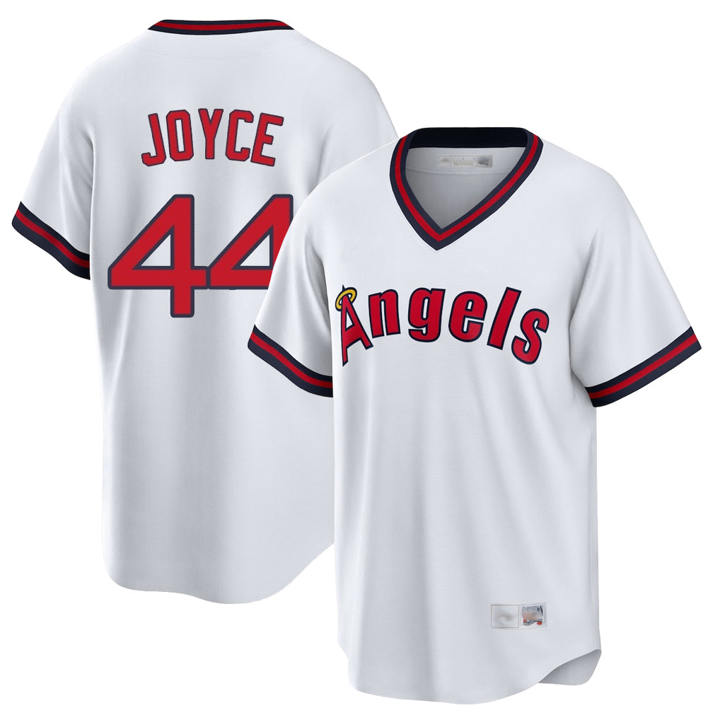 Friene LA.Angels #44 Ben Joyce Player White T-shirt Home Game Stitched Jerseys