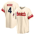 Friene LA.Angels #4 Christian Moore Player Cream City Connect Home Stitched Jerseys