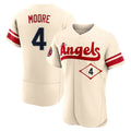 Friene LA.Angels #4 Christian Moore Player Cream City Connect Limited ELite Home Stitched Jerseys