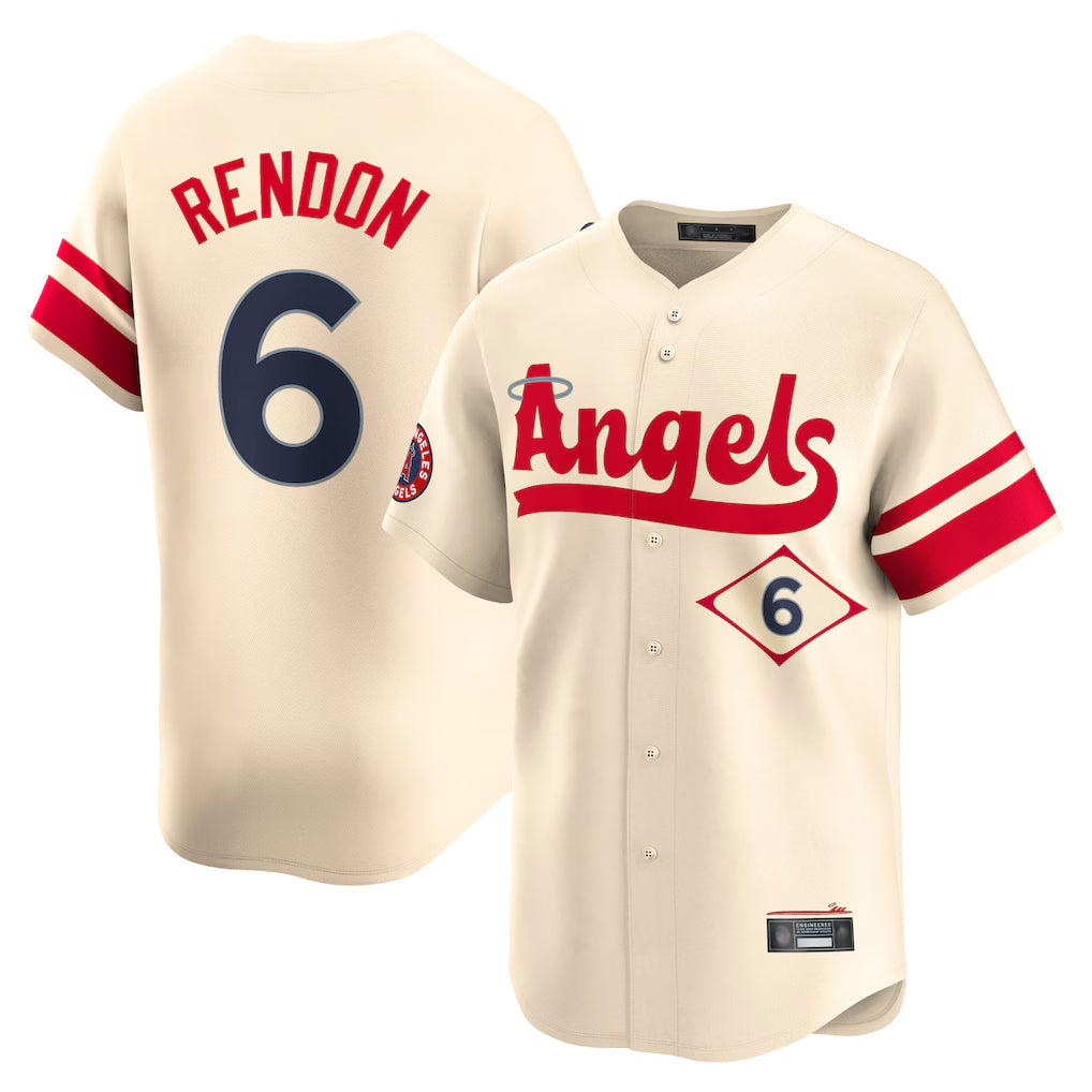 Friene LA.Angels #6 Anthony Rendon Player Cream City Connect Limited Home Stitched Jerseys