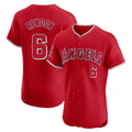Friene LA.Angels #6 Anthony Rendon Player Red Home Limited Elite Stitched Jerseys