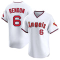 Friene LA.Angels #6 Anthony Rendon Player White T-shirt Home Limited Stitched Jerseys