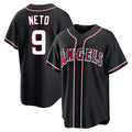 Friene LA.Angels #9 Zach Neto Player Black Fashion Out Home Game Stitched Jerseys