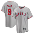 Friene LA.Angels #9 Zach Neto Player Gray Home Game Stitched Jerseys