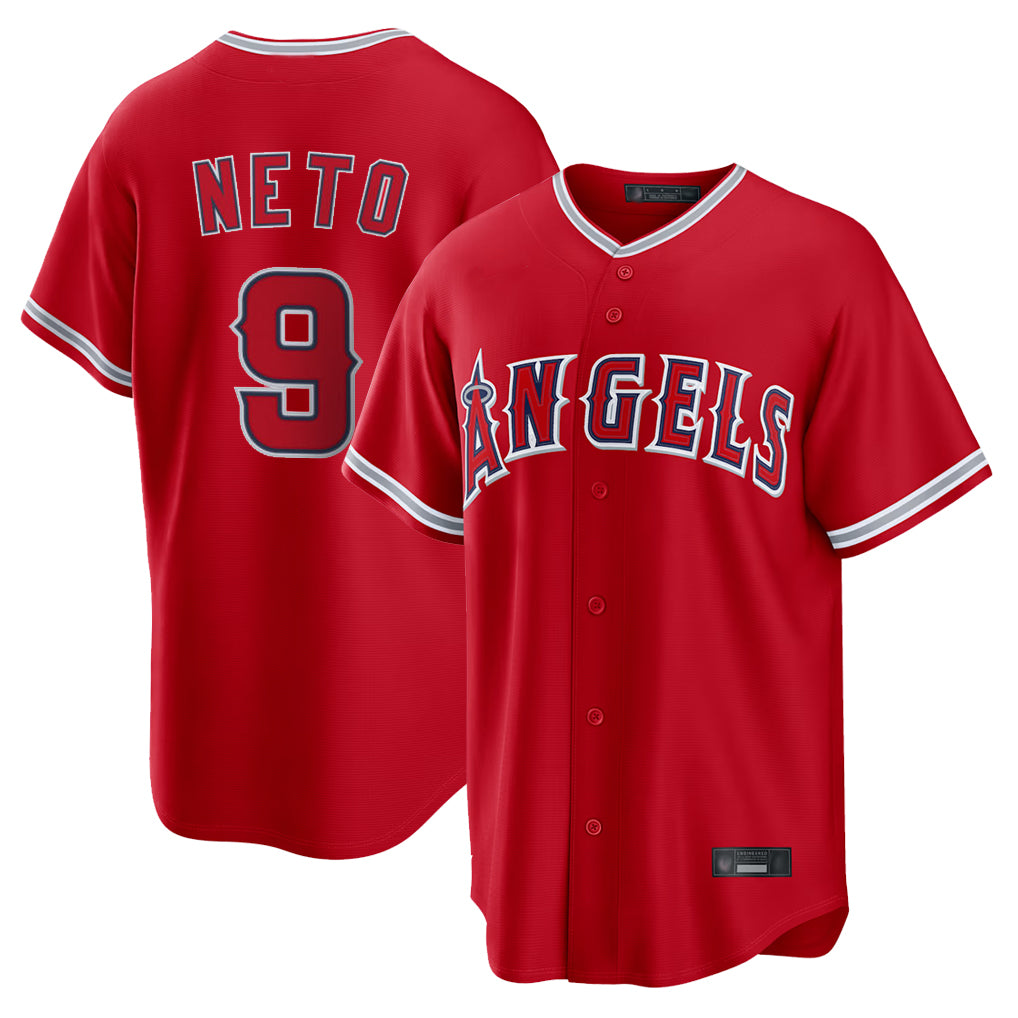 Friene LA.Angels #9 Zach Neto Player Red Home Game Stitched Jerseys