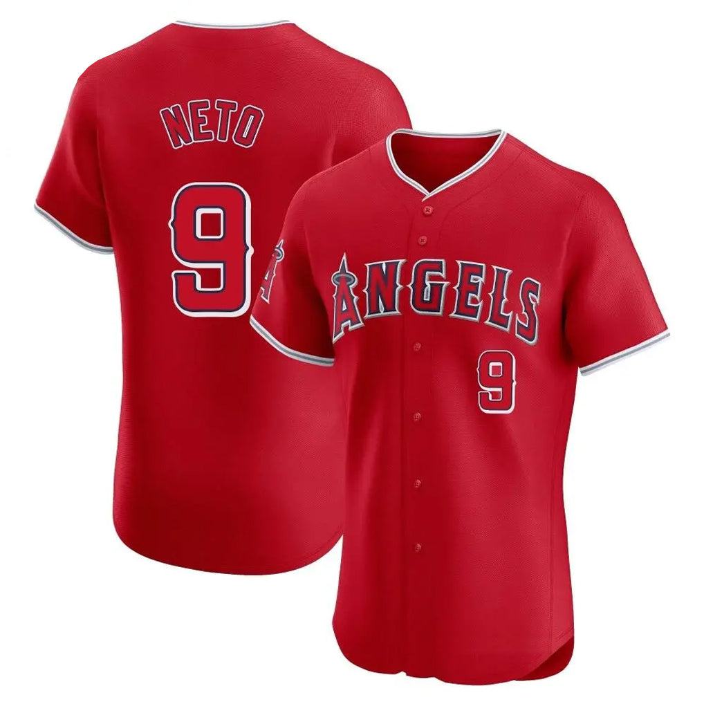 Friene LA.Angels #9 Zach Neto Player Red Home Limited Elite Stitched Jerseys