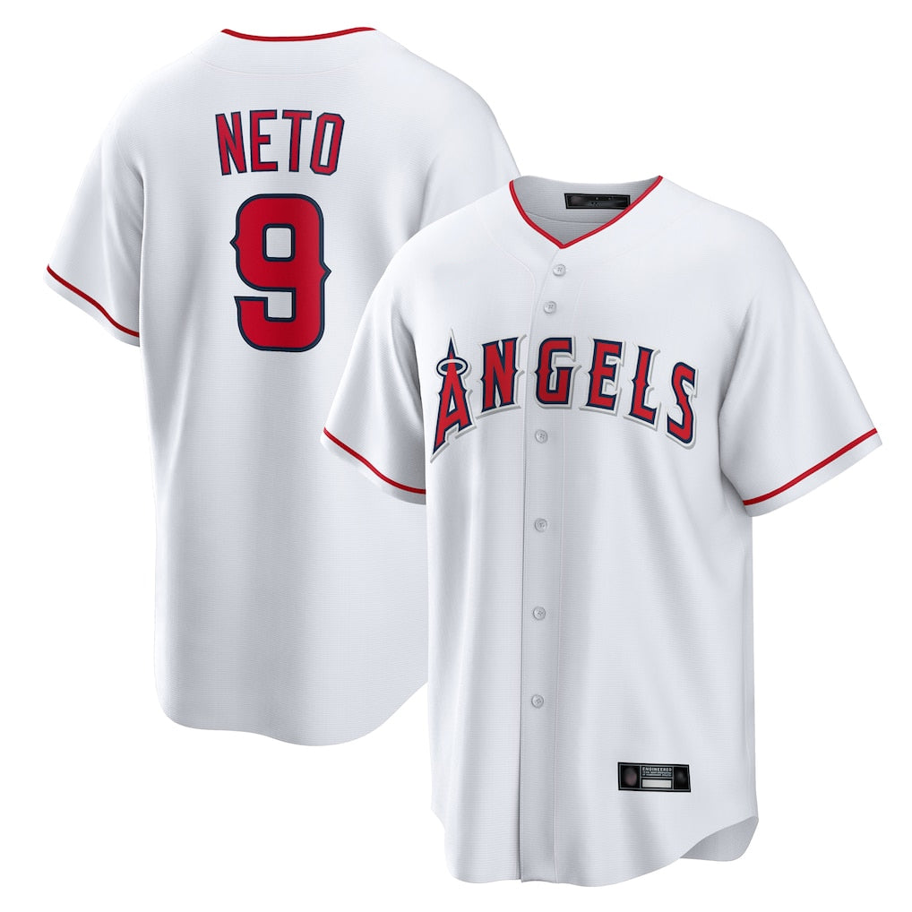 Friene LA.Angels #9 Zach Neto Player White Home Game Stitched Jerseys