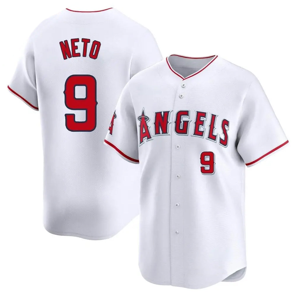 Friene LA.Angels #9 Zach Neto Player White Limited Home Stitched Jerseys
