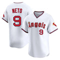 Friene LA.Angels #9 Zach Neto Player White T-shirt Home Limited Stitched Jerseys