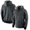 Friene LA.Chargers Gray Pullover Hoodie Home Game Blank Player Stitched Jerseys