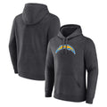 Friene LA.Chargers Gray Pullover Hoodies Home Game Blank Player Stitched Jerseys