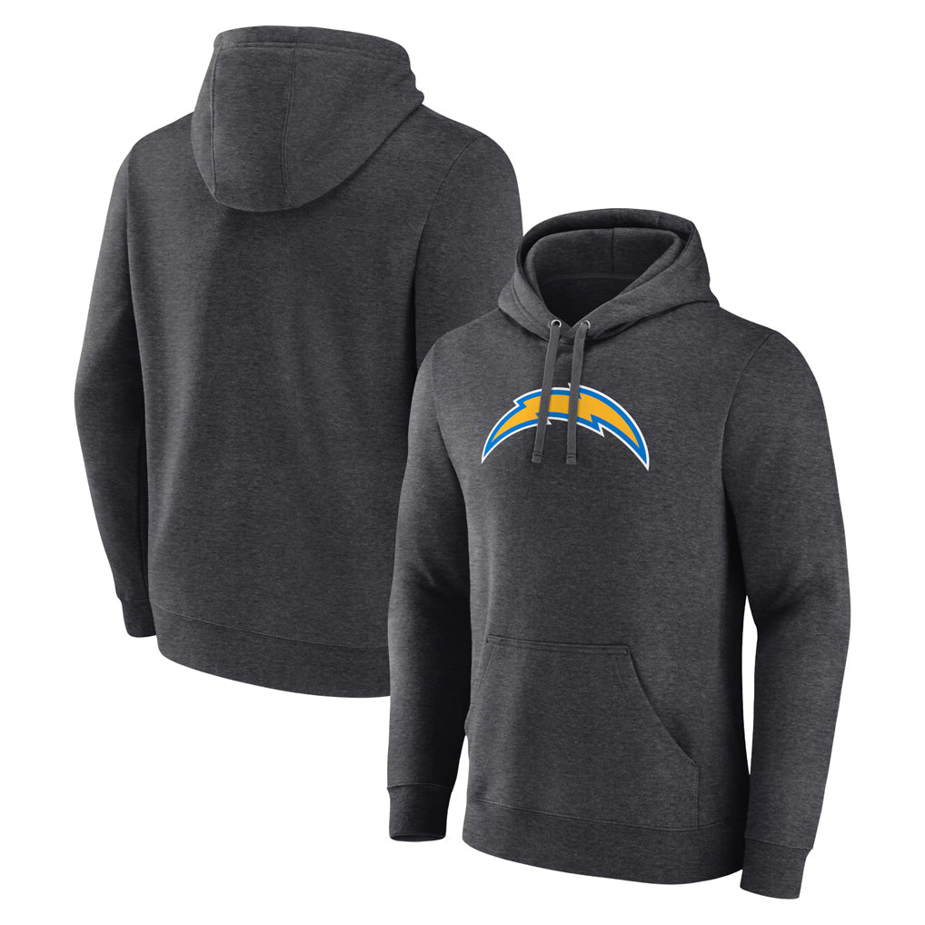 Friene LA.Chargers Gray Pullover Hoodies Home Game Blank Player Stitched Jerseys